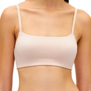GAP Body Second Skin Bralette Seamless Comfort Bra Nude Stretchy Cooling Scoop M